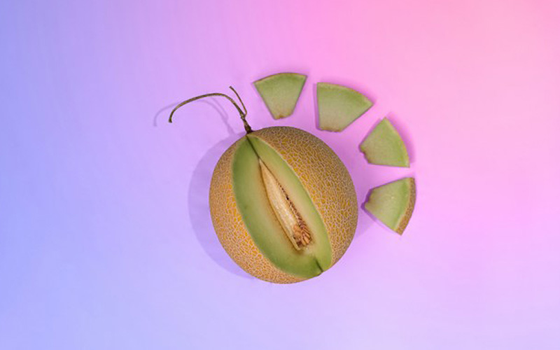 sliced Cantaloupe