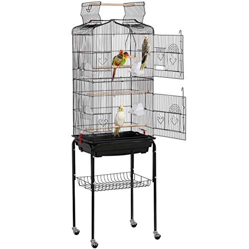 11 best bird cages for parrots displayed with features labeled, showing size, bar spacing, and accessories for optimal bird safety.