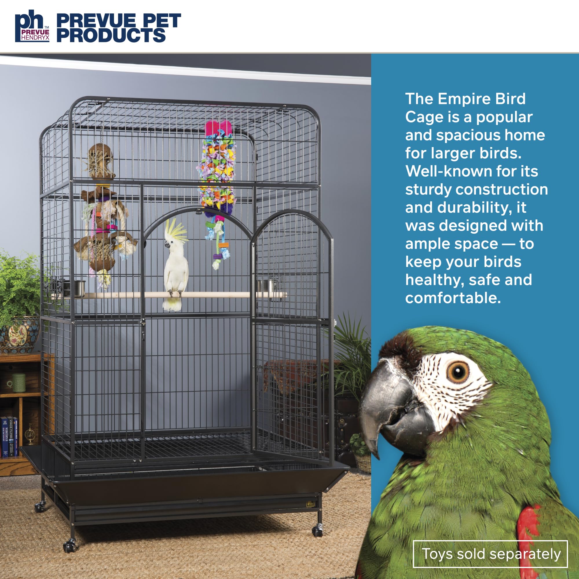 The 10 Best cages for Amazon parrots are displayed, featuring secure designs and ample space for comfort.